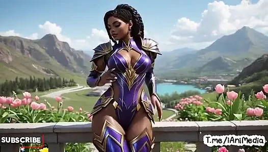 Senna League of Legends Hentai Compilation Stripping and Big Tits Tease