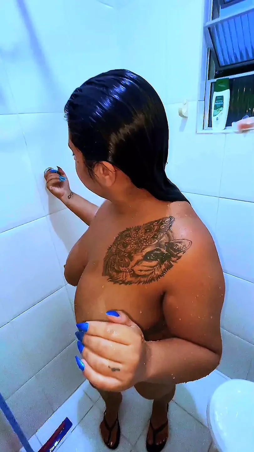 in the bath
