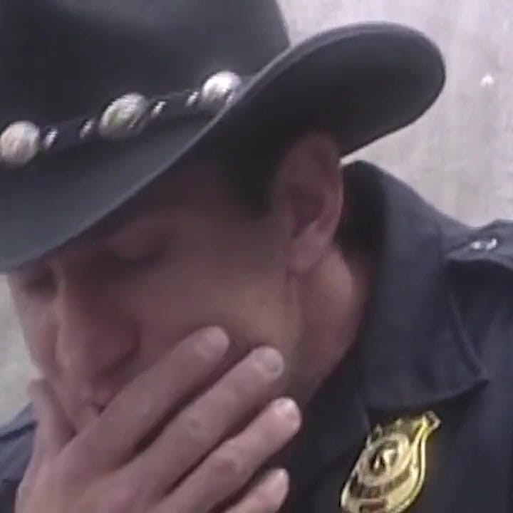 Horny Sheriff Licks and Fingers Hot Brunette in Car