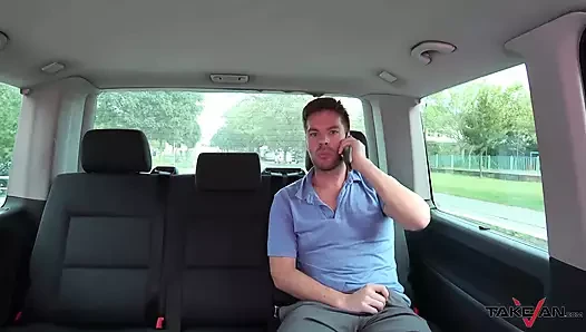 Busty UK sexy bitch caught by police when fucking stranger in driving van