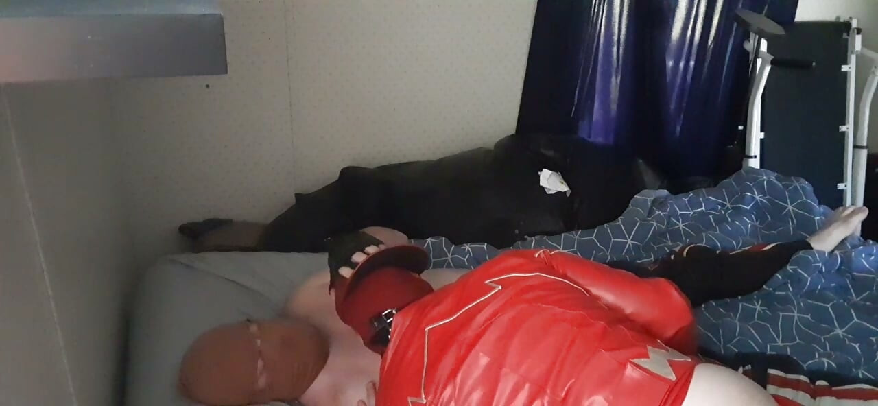 Halloween party biker blowjob