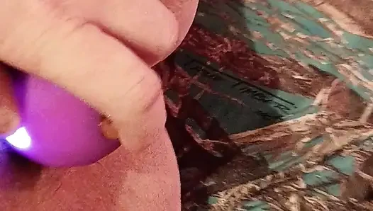 Getting off using my rose while sucking hubbys cock