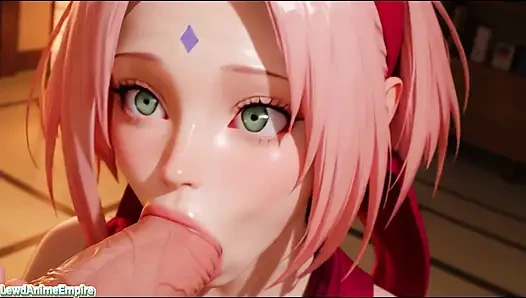 Sakura x Hinata mit riesigen dildos in ihren Ärschen