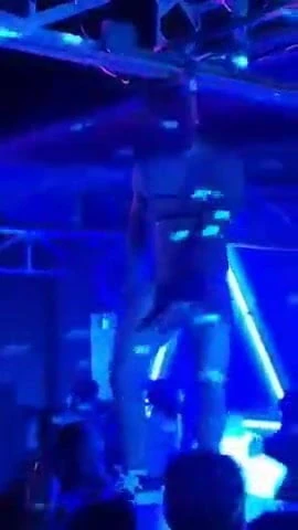 A stripper fully masked