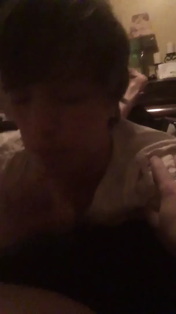 Wife humiliates small dick hubby and feeds cum