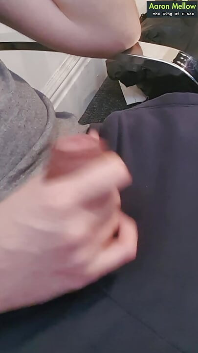 Dad moans while masturbating until he cums hard