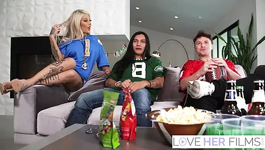 Tattooed Blonde Kitana Montana Rides Dick After Blowjob