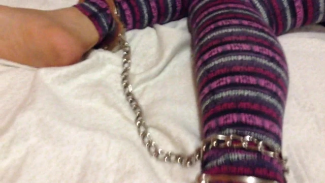 MY WIFE FEET CUFFED