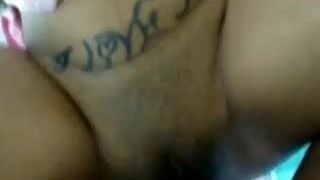 Bangladeshi lady tattoo  her belly getting her kameez pulled