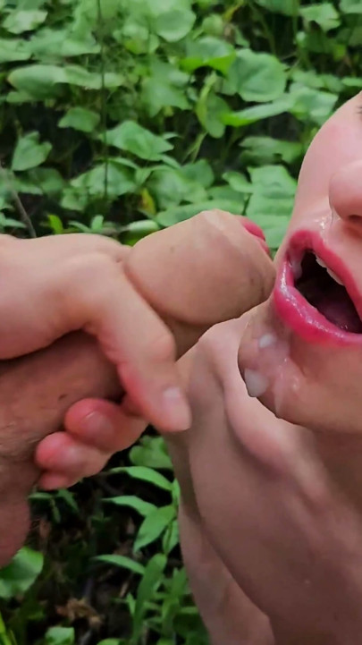 Twink juicy sucked a big in the woods | Clip 1