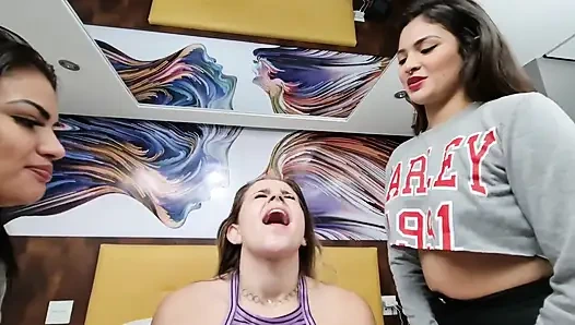 Spitting Gang Bang Party Extreme Spit