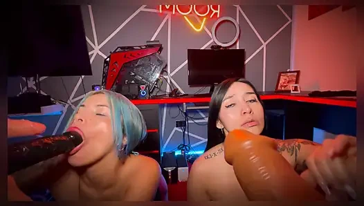 POV Orgy with BBC Dildos and Two Very Horny Lesbians - Sweetkimmi