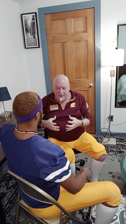 Caoch Teaches Kennie Jai How to Handle Balls