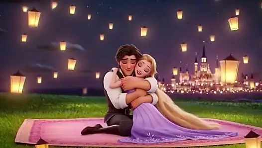 RAPUNZEL И FLYNN RIDER LANTERN TOWER СТРАСТЬ - РОМАНТИЧЕСКОЕ 3D АНИМЕ