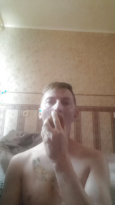 Dildo in mouth