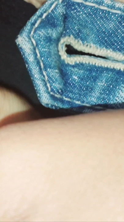 Blue jeans sex with my  finger  homemade milf porn lesbian musterbate young old | Clip 1