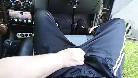 Parking porn video – In the Car in the Parking Lot, My Stepmom Jerks off My Dick Until I Cum