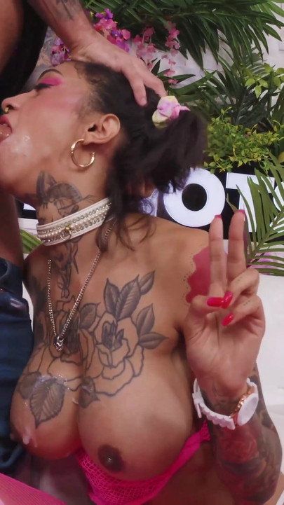 Iconic moment from "Milk-Tank Supermodel Ravyn Alexa Hooks Up With Nade Nasty!"