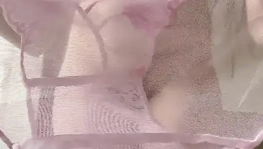 Ich Probiere Neue Rosa Transparente Unterhosen an Meiner Rasierten Muschi an. Russische Sexuelle Gespräche