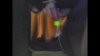 Milking Table Cockhead Vacuum Sucking With Bound Dick And Balls
