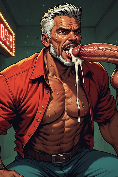 Hot Hotel Retro Blowjob Art
