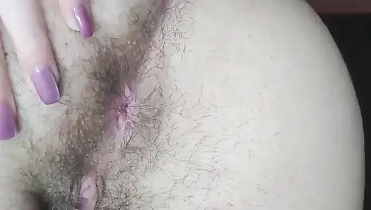 Arschloch behaarte extreme nahaufnahme