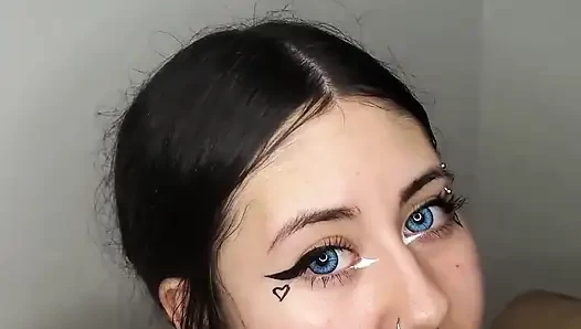 I Give Him an Amazing Blowjob Until He Cums on My Tits - Amateur Blowjob and Cumshot