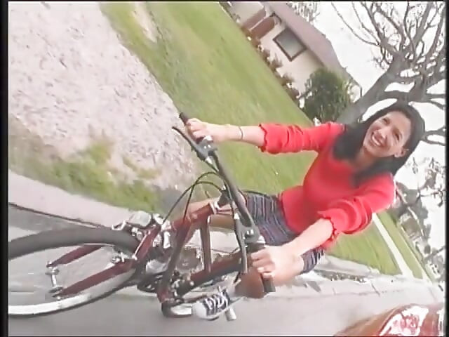 Brunette MILF with pierced clit enjoys a hard, younger cock