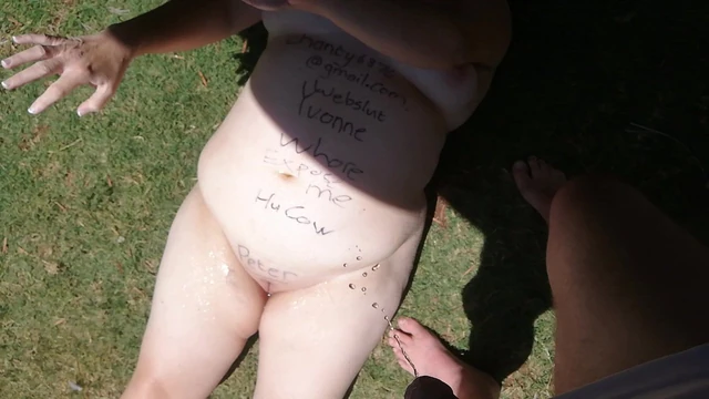 Yvonne got piss on her