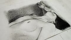 Erótica arte de indiana sexy indiana chupando pau grande lofi ASMR