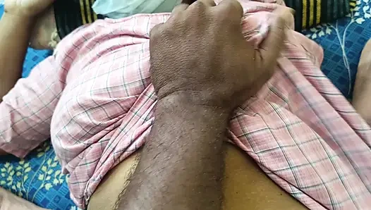 Married women and her stepsister threesome in bed