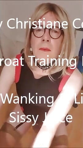 Post-throat Training Reward: Plugged, Wanking & Licking My Sissy Juice