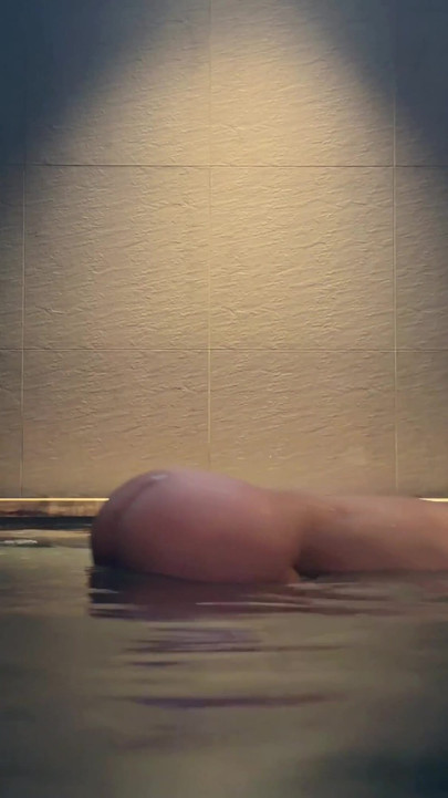 Busty Latina masturbates in the ONSEN! She gets horny and fucks her man in the hotel! | Clip 1