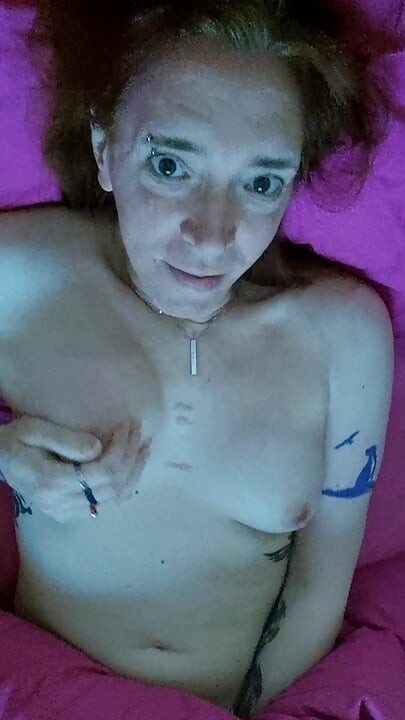 Trans playing in bed solo