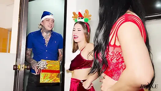 Weihnachtsgeschenke für zwei Hunde