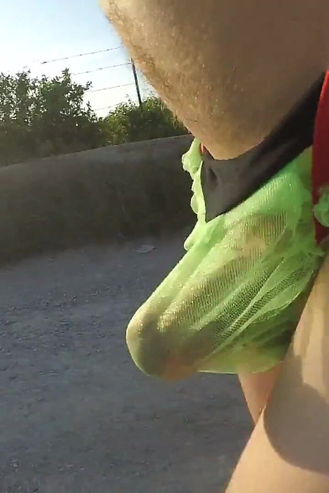 My Thong Rips While Running and I Get Caugh Nude by a Cyclist