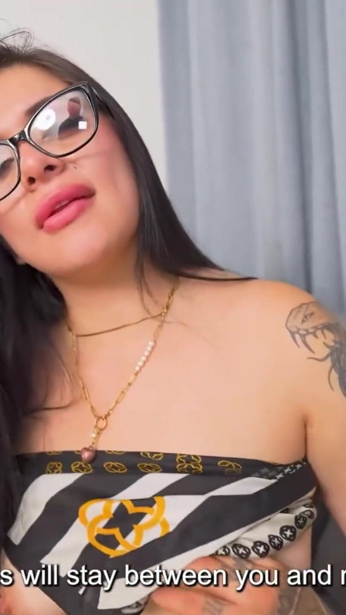 This horny Latina loves to suck and ride my big dick with her tight pussy! BBW Swallows and rides a huge dick | Clip 1