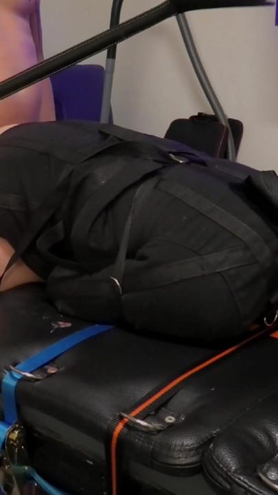 In Straitjacket Slowly Fucked and Brought to Squirt