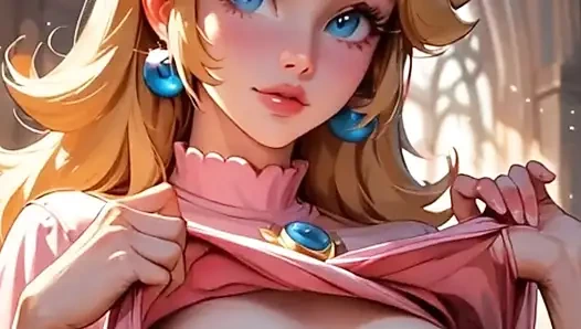 Prinzessin Peach zeigt uns ihre titten und ihre art zu ficken