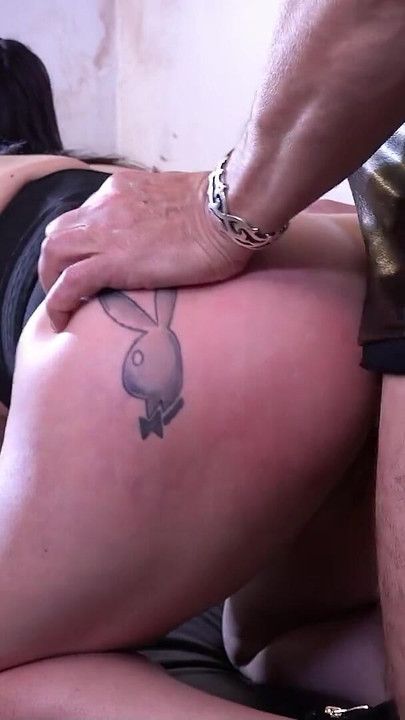 Unforgettable moment from "German Big Butt masked Mature Slavegirl get Asshole Fucked by her Master"