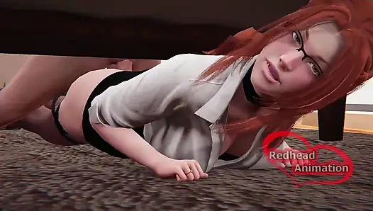 Üvey anne yatağın altında sıkıştı ve sikildi