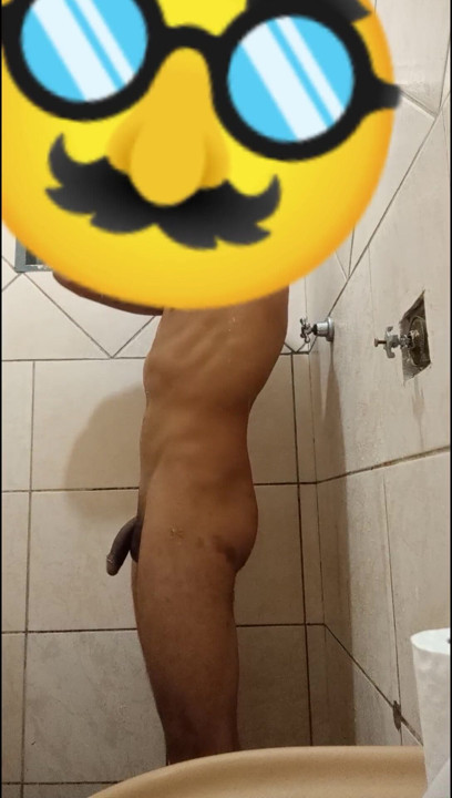 Taking a shower after action