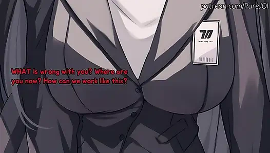 Rio from Blue Archive tests her new innovation on you (Feet and Pantyhose)