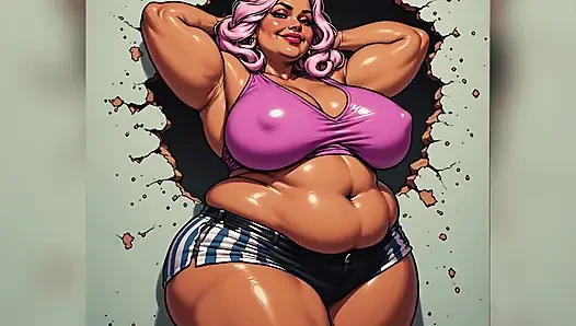 Kurvige sexy frauen, kunst