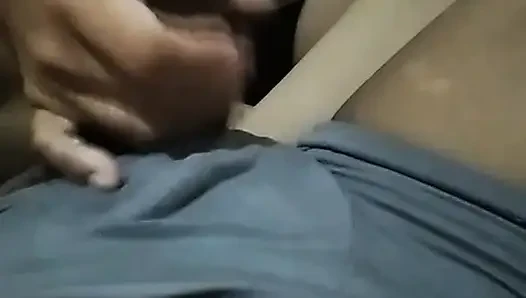 Shake dick with oil and squirt over and over again