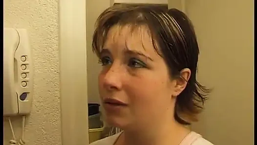 Two whores in stocking toying and whipping