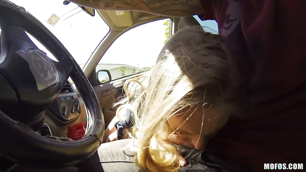 Stranded Teens - Staci Carr & John Anthony Get a Ride Then He Pulls Over to Fuck Her til He Cums on
