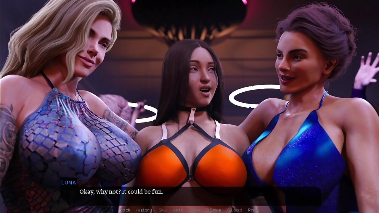 Luna si cewek semok terjebak oleh dua futas dewasa ishani & taylor di pesta klub malam