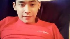Schattige verlegen Thaise twink trekt af op webcam (2'07 '')
