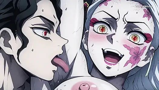 Vücudu sallandı, gözleri yuvarlandı, dölü doldu (yapay zeka oluşturuldu)